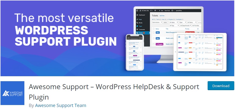 best wordpress helpdesk plugins awesome support