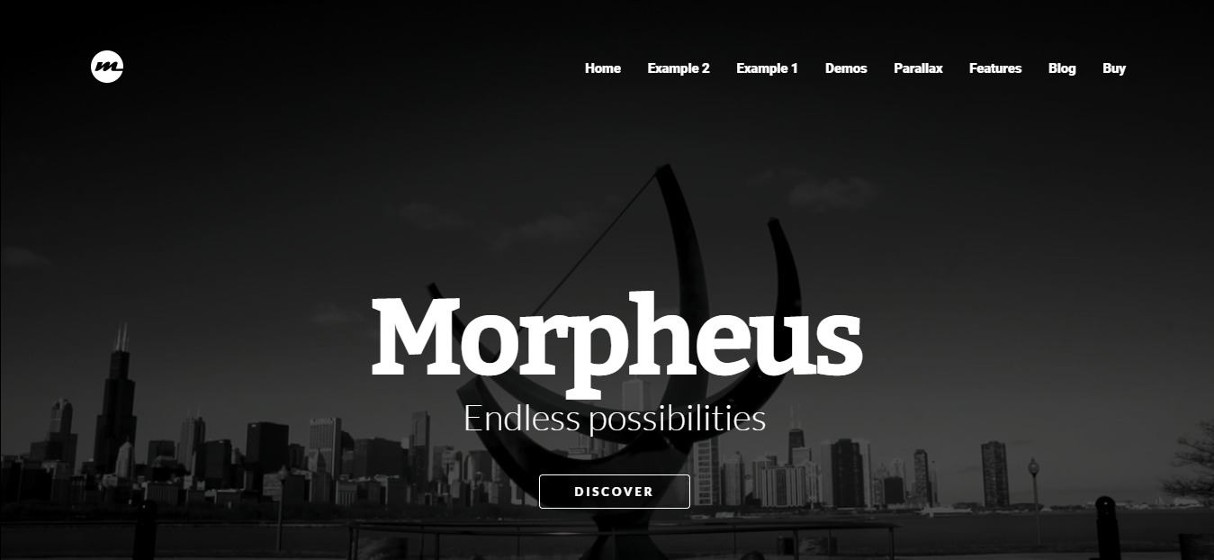 morpheus one page wordpress theme