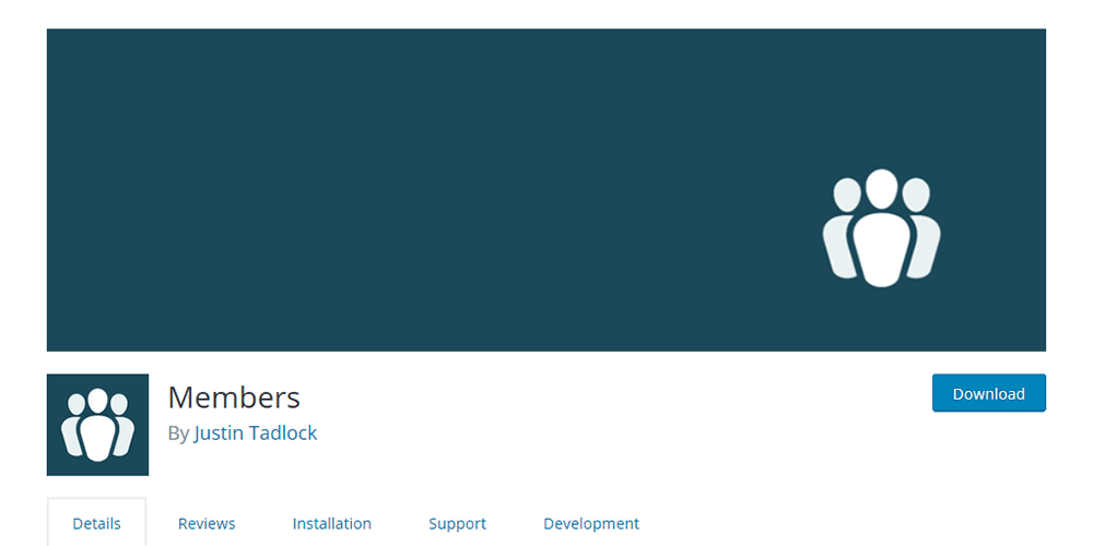 Members WordPress membership plugin banner