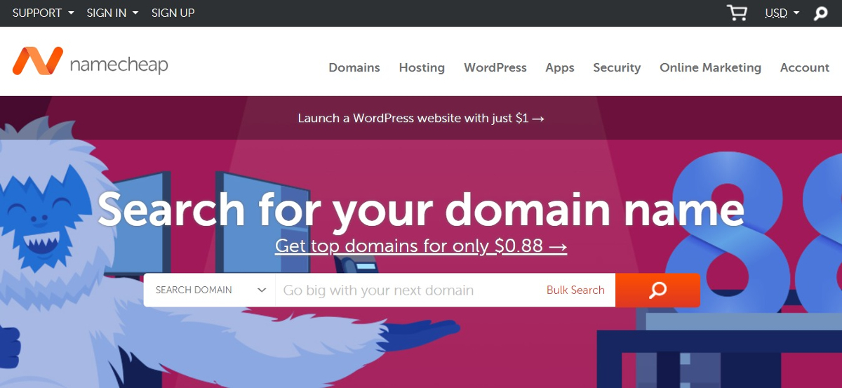 buy cheap domain names at namecheap