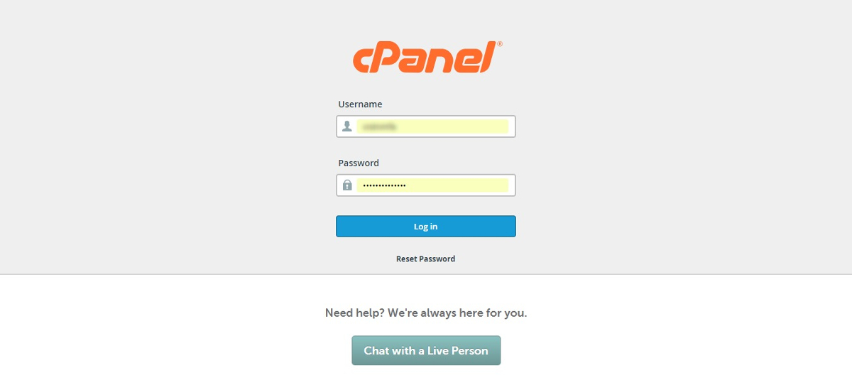 cpanel login