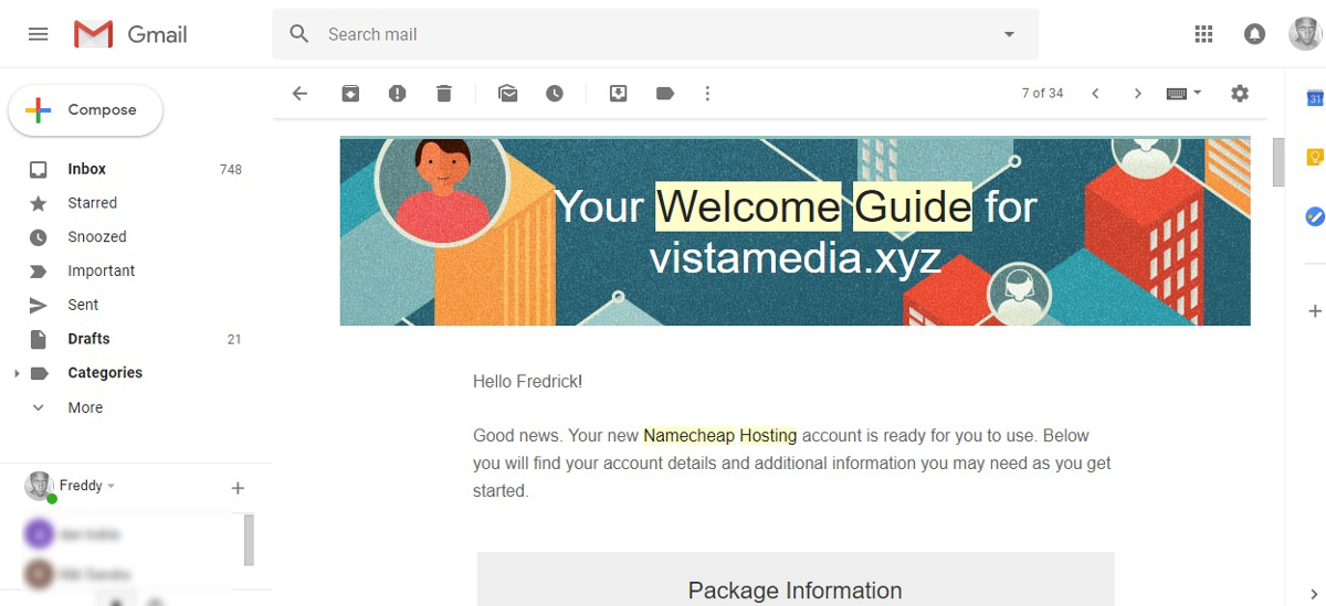 namecheap hosting welcome guide