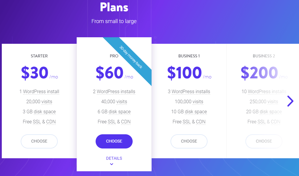 Kinsta pricing