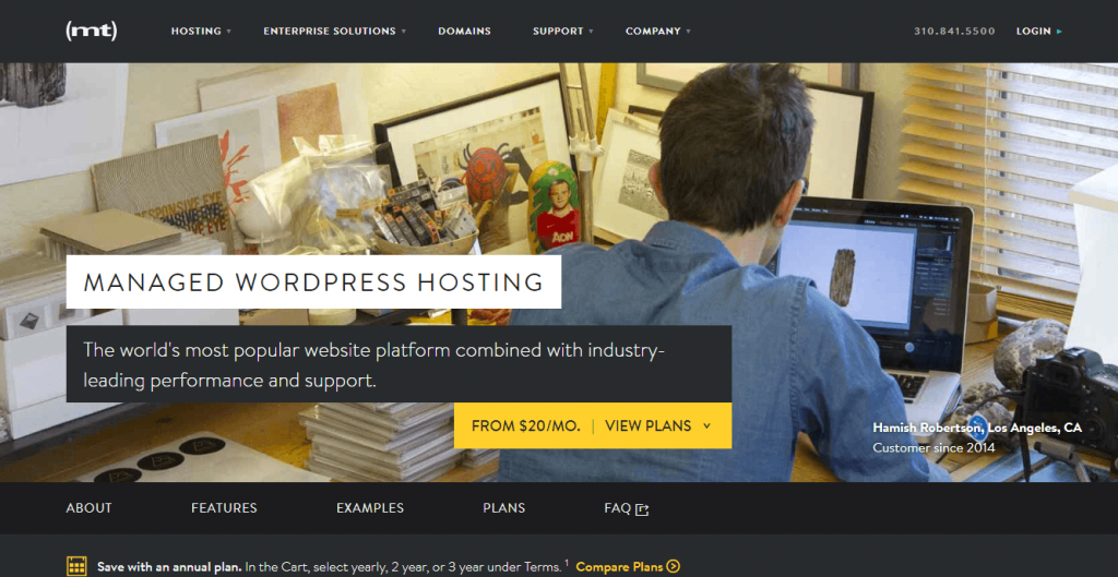 Media Temple managed WordPress hosting