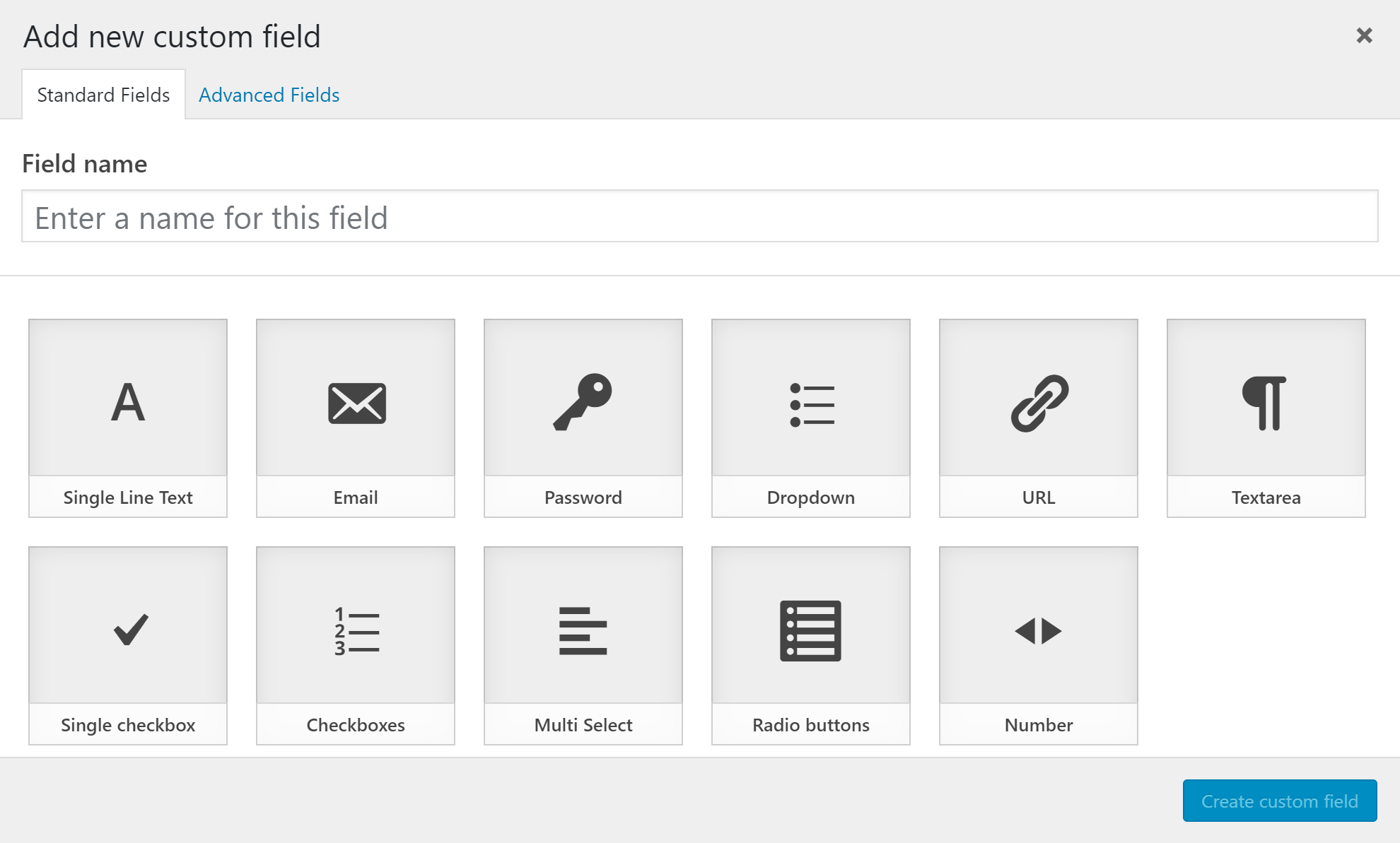 Custom Fields Add-on