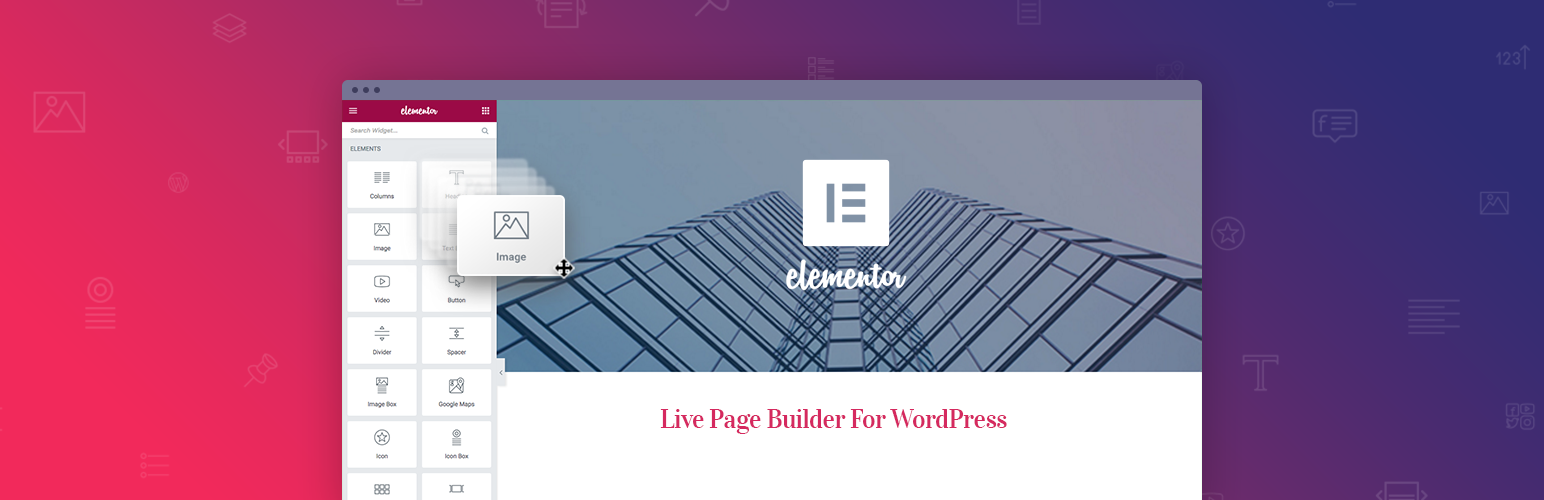 Banner image for WordPress page builder plugin Elementor