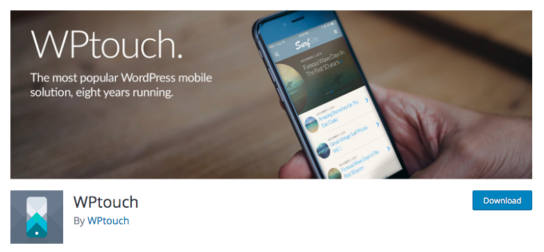 WPTouch Banner plugin image